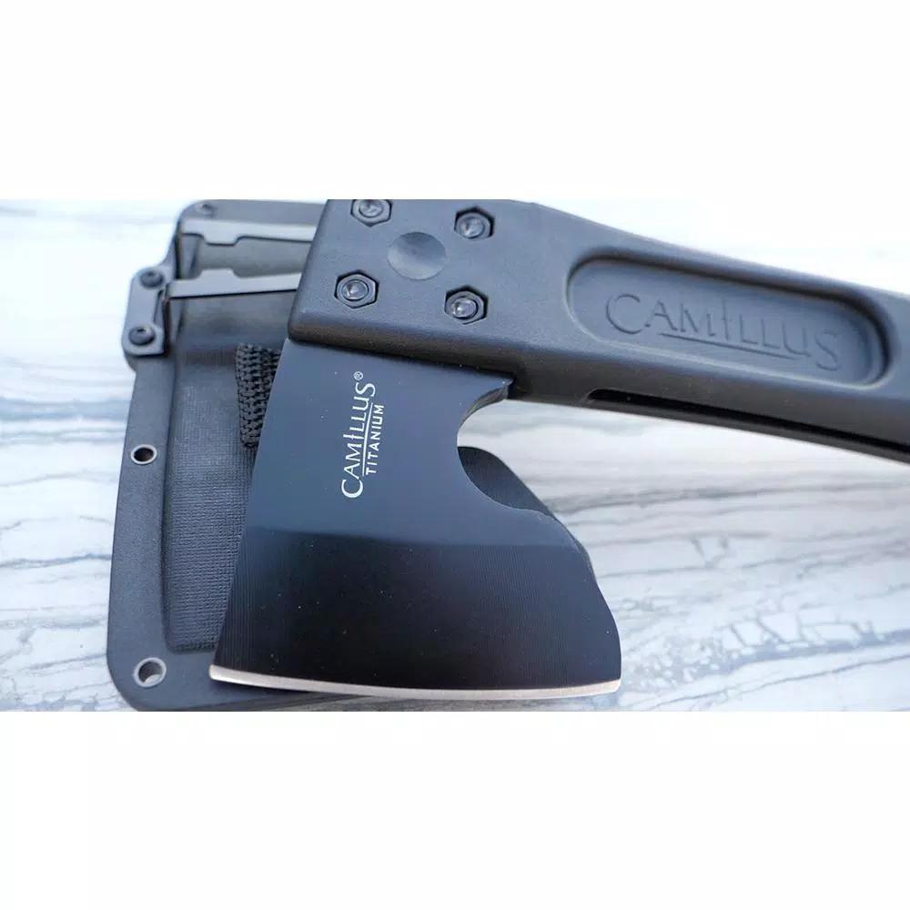 Camillus Camtrax 3-in-1 Hatchet, Folding Saw, and Hammer with Glass Filled Nylon Handle