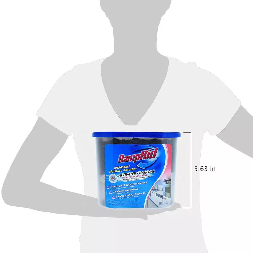 DampRid Disposable Moisture Absorber with Activated Charcoal, 18 oz.