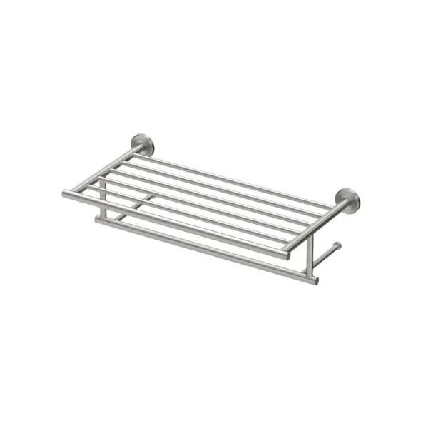 Gatco Latitude II 1-Bar Wall Mounted Towel Rack, Satin Nickel