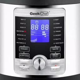 Boyel Living Geek Chef 6 Qt. 17-in-1 Stainless Steel Multi-Use Electric Pressure Cooker thumbnail 8