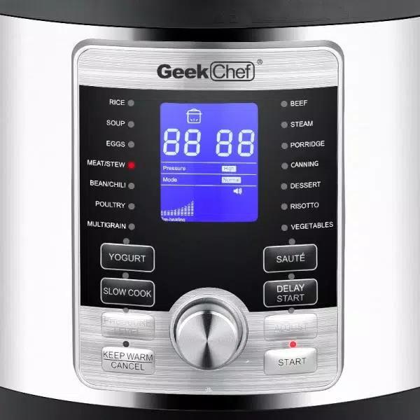 Boyel Living Geek Chef 6 Qt. 17-in-1 Stainless Steel Multi-Use Electric Pressure Cooker