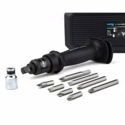 Capri Tools 10-Piece 1/2 in. Drive Impact Screwdriver Set with Hex Adapter and Bits thumbnail 1