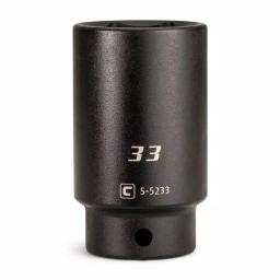 Capri Tools 33 mm 1/2 in. Drive 6-Point Metric Deep Impact Socket thumbnail 1