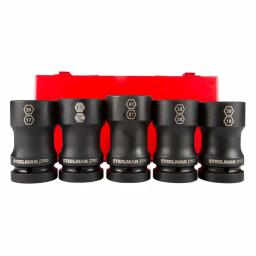Steelman PRO 79320 1 in. Drive Budd Wheel Combo Impact Socket Set, 5-Piece thumbnail 1