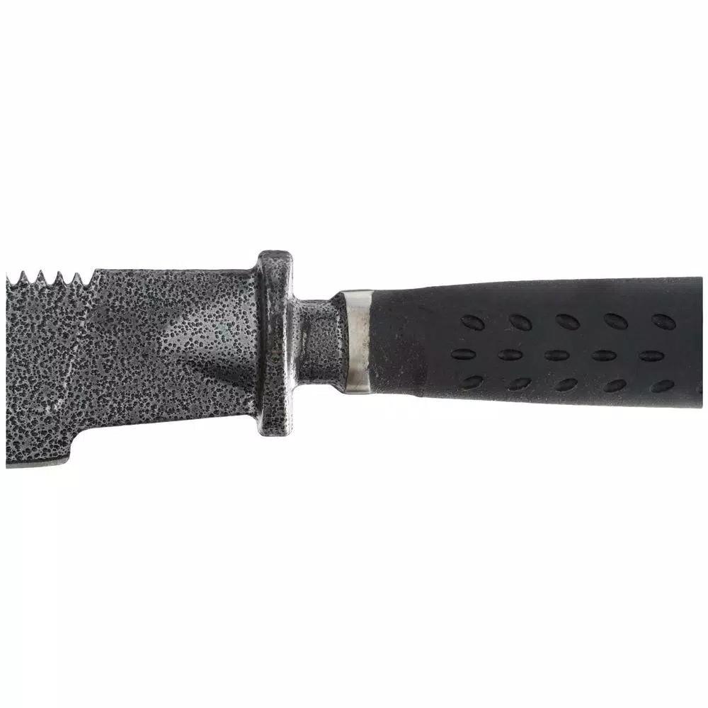 Estwing 12 in. Spear Point Serrated Fixed Blade Machete with Shock Reduction Grip