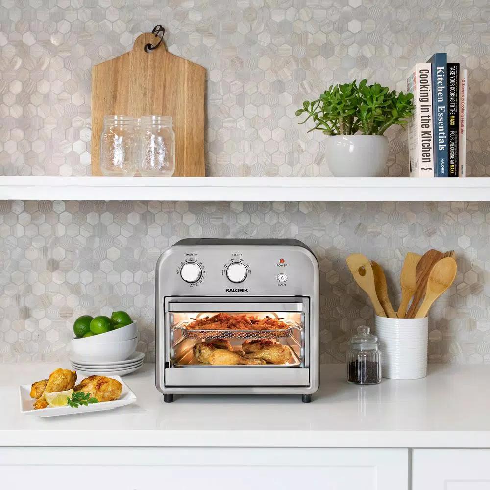 KALORIK 12.6 Qt. Stainless Steel Air Fryer Oven with Rapid Hot Air Technology
