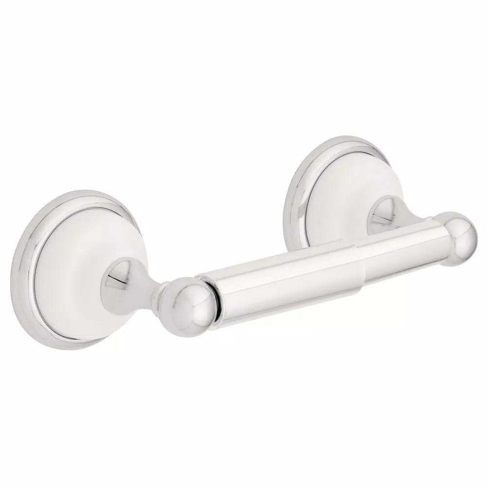 Franklin Brass Bellini Polished Chrome and White Toilet Paper Holder
