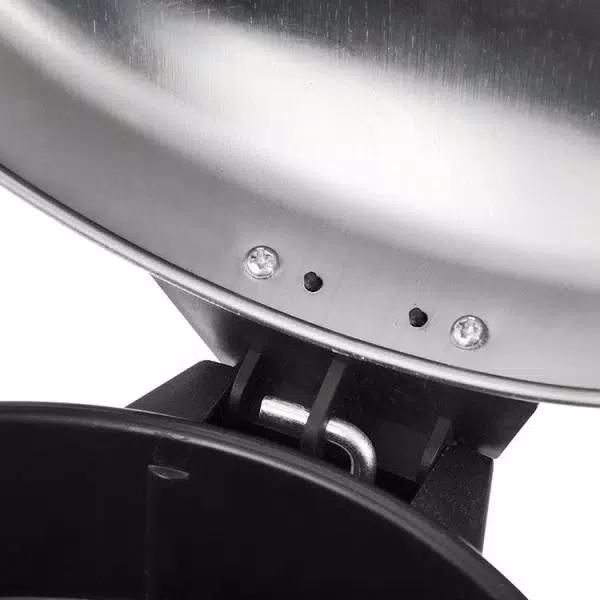 Innovaze Stainless Steel Round Step-on Trash Can Set, 8 Gal/30L and 1.3 Gal/5L, Fingerprint Resistant