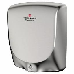 World Dryer VERDEdri High-Speed Electric Hand Dryer - Brushed Stainless Steel thumbnail 3