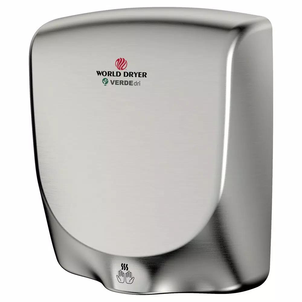 World Dryer VERDEdri High-Speed Electric Hand Dryer - Brushed Stainless Steel
