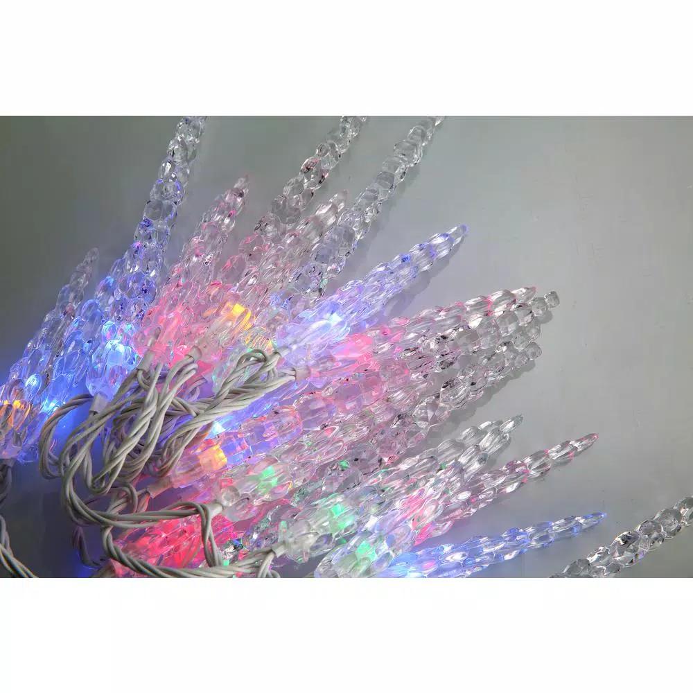Novolink 80-Light 8mm Mini Globe Multi-Color LED Icicle Lights with Wireless Smart Control