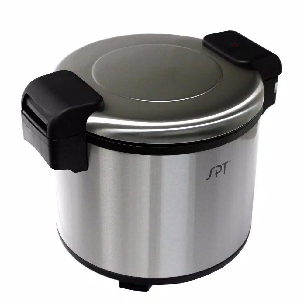 SPT 21.1 Qt. Stainless Steel Heavy Duty Rice Warmer, 160 Cup Capacity