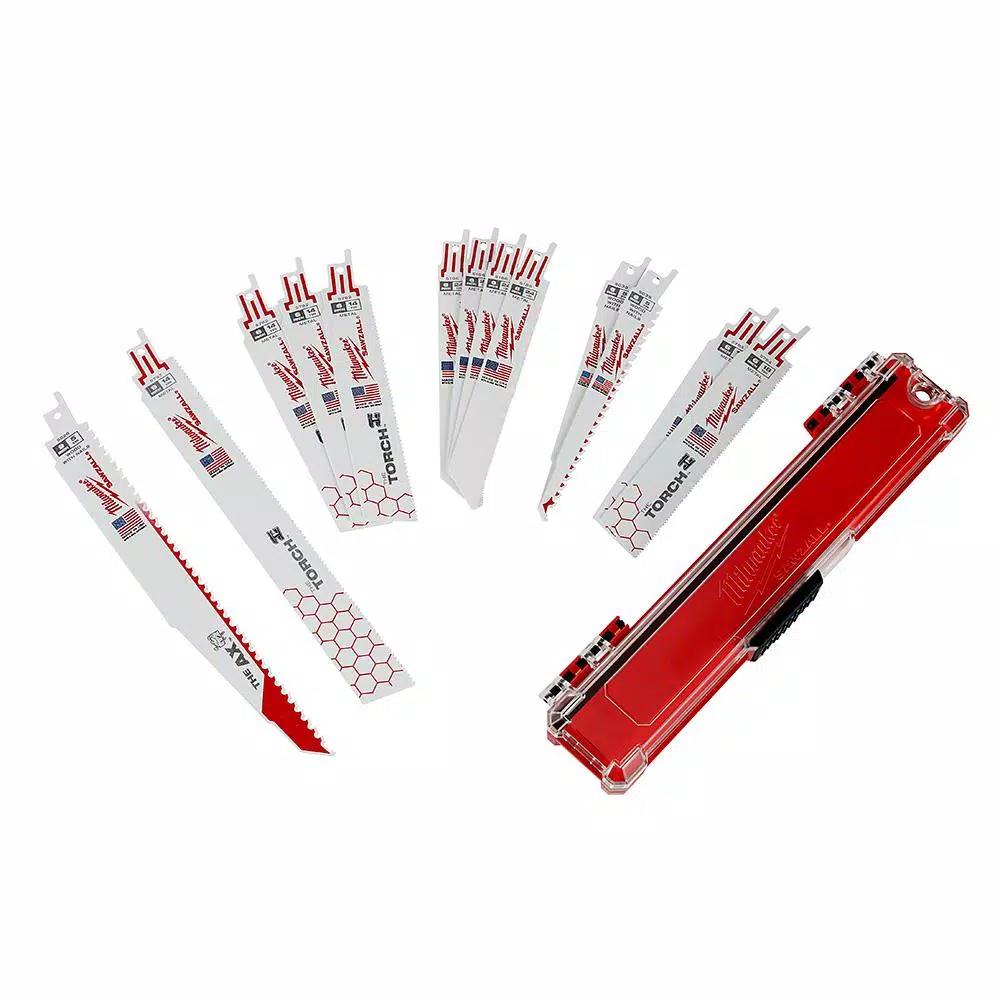 Milwaukee SHOCKWAVE 73-Piece Impact Duty Driver Bit, Titanium Drill Bit, and SAWZALL Blade Set