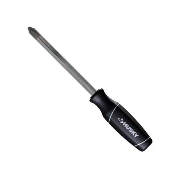 Husky #3 x 6 in. Phillips Screwdriver with Ergonomic Dual-Material Handle