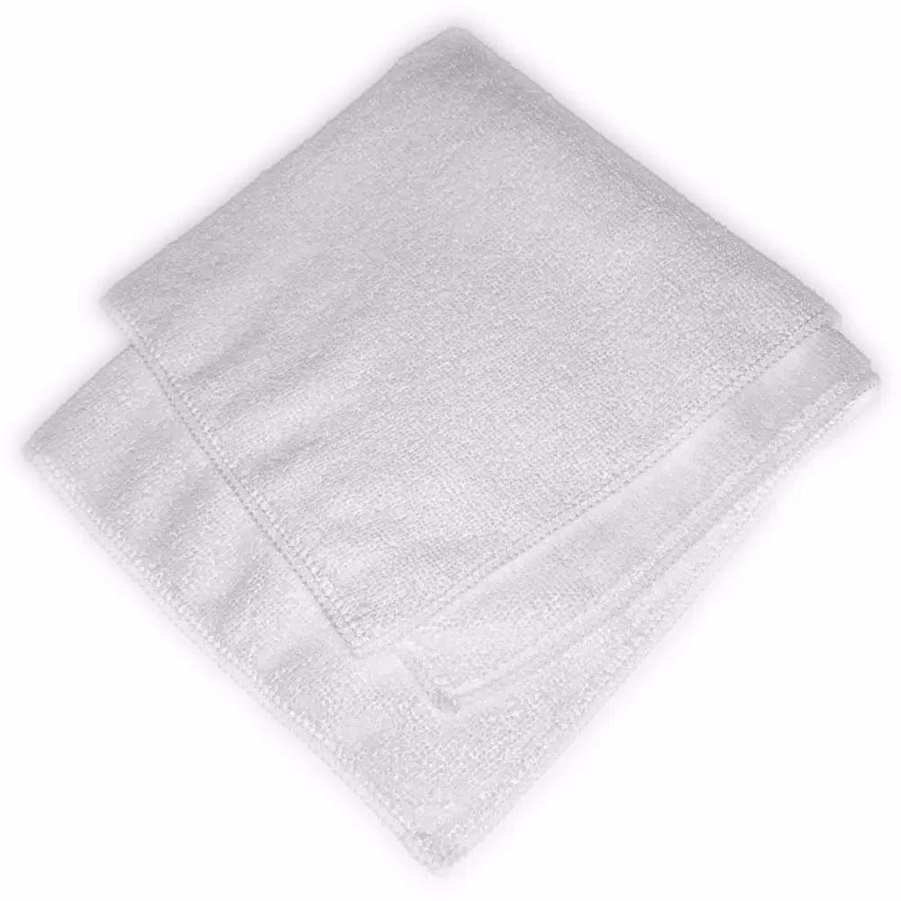 Carlisle 16 in. x 16 in. White Terry Cloth Microfiber Cleaning Cloths (Case of 12)