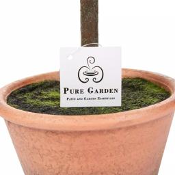 Pure Garden 11.5 in. Faux Boxwood Topiary Arrangements with Decorative Pots, Set of 3 thumbnail 4