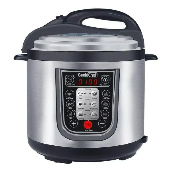 Geek Chef GeekChef 11-in-1 Electric Pressure Cooker, 6 Qt. Multi-Function Programmable Cooker with Sous Vide & Timer