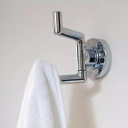 Speakman Neo Double Robe Hook in Matte Black - Solid Brass Construction thumbnail 5