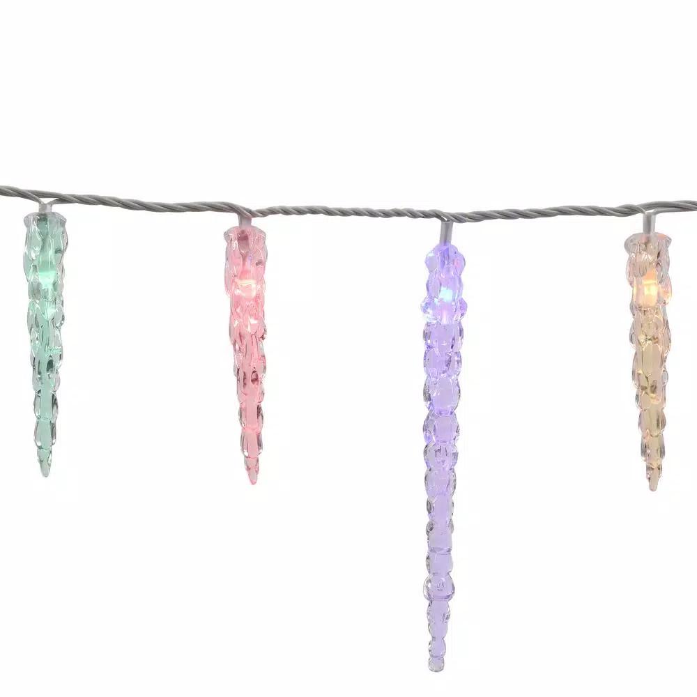 Novolink 80-Light 8mm Mini Globe Multi-Color LED Icicle Lights with Wireless Smart Control
