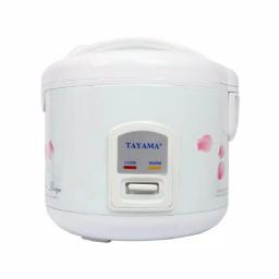 Tayama Cool Touch TRC-10 10-Cup Rice Cooker with Steamer and Non-Stick Inner Pot, White thumbnail 1