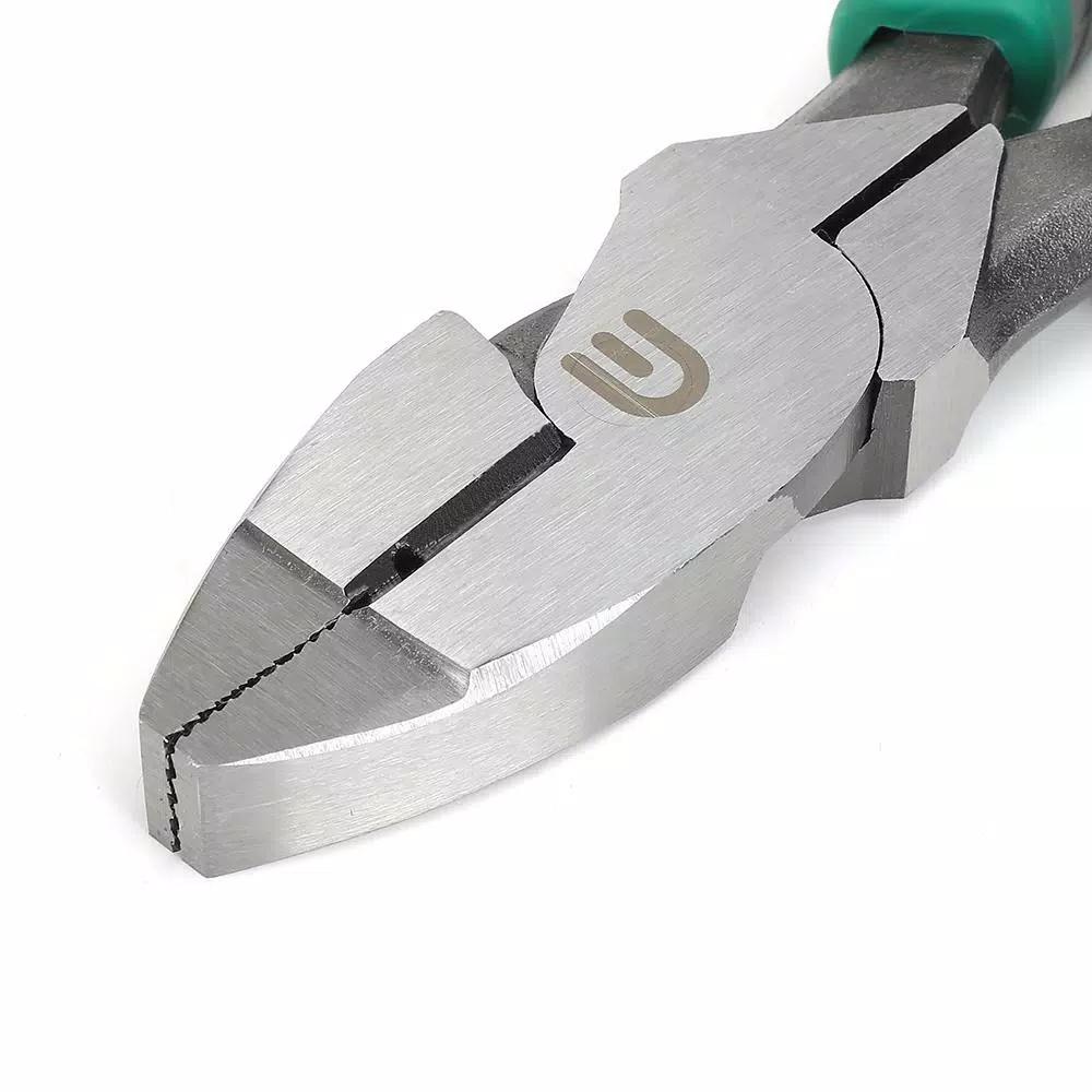 Commercial Electric 9 in. High Leverage Linesman Pliers with Tape Puller
