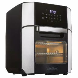 West Bend 12.6 QT XL Air Fryer Oven with Rotisserie, 10 Presets & Cyclonic Crisping Technology, Black thumbnail 1