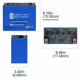 MIGHTY MAX BATTERY Mighty Max YTX20L-BS GEL 12V 18Ah 270 CCA Rechargeable Sealed Lead Acid Powersport Battery thumbnail 5