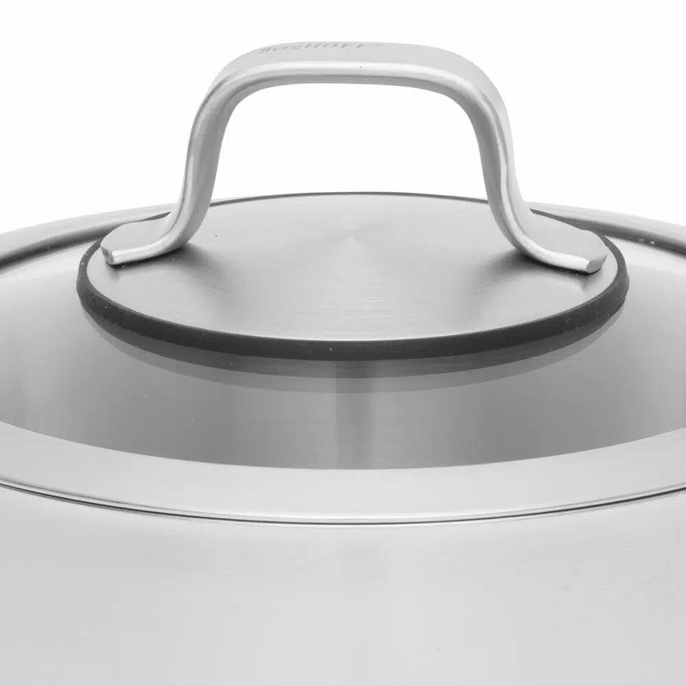 BergHOFF Essentials Manhattan 2.5 qt. 18/10 Stainless Steel Casserole Dish with Glass Lid