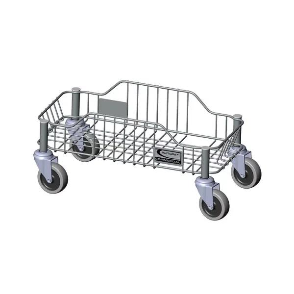 Suncast Commercial Slim Stainless Steel Trash Can Dolly