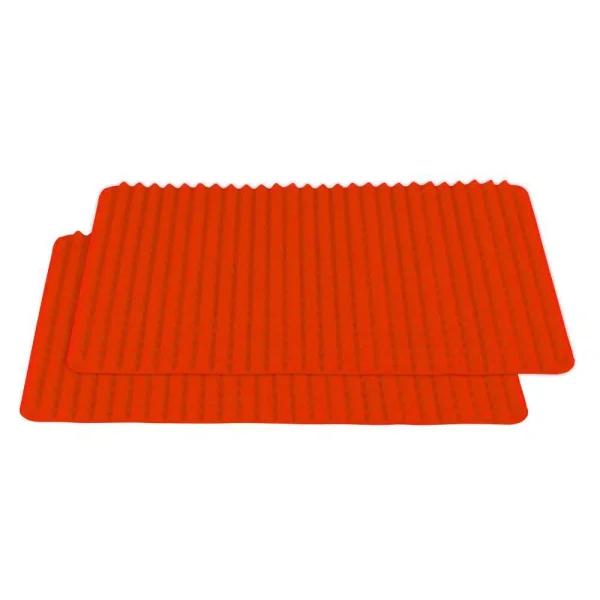 Southern Homewares Healthy Homewares Red Silicone Baking Mats, Non-Stick 2-Pack