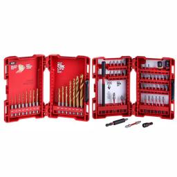 Milwaukee SHOCKWAVE Impact Duty Titanium Drill Bit and Driver Bit Set, 60-Piece thumbnail 1