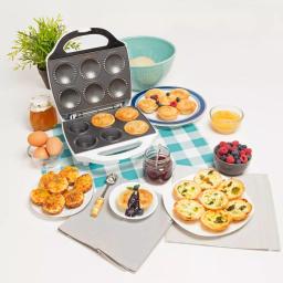 CucinaPro 980W Mini Pie and Quiche Baker, Non-Stick Electric Dessert Specialty Appliance, White thumbnail 7