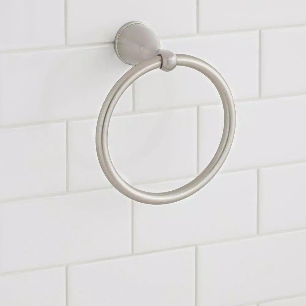 Glacier Bay Builders Spot Free Towel Ring, Brushed Nickel