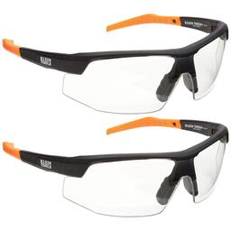Klein Tools Safety Glasses, Clear Polycarbonate Lens, Anti-Fog & Scratch Resistant, 2-Pack thumbnail 1