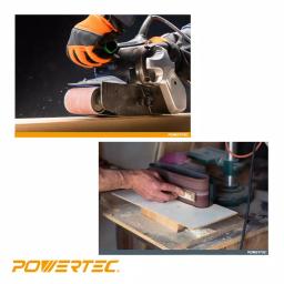 POWERTEC 3 in. x 18 in. Aluminum Oxide Sanding Belt Assortment, 18-Pack (6 Grits) thumbnail 5
