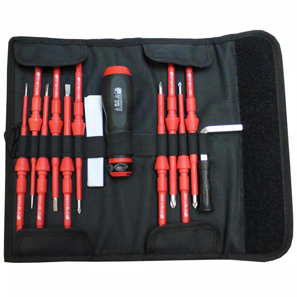 Pro'sKit Eclipse 12-Piece VDE Torque Screwdriver Set, Insulated for up to 1000VAC
