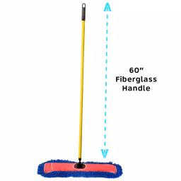 Alpine Industries 60 in. Fiberglass Dust Mop Handle, 2-Pack thumbnail 2