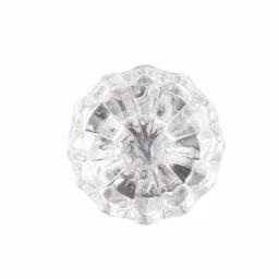 Prime-Line Fluted Glass Door Knob Passage Set, 2 in. Diameter, Brass Plated, Antique Style thumbnail 3