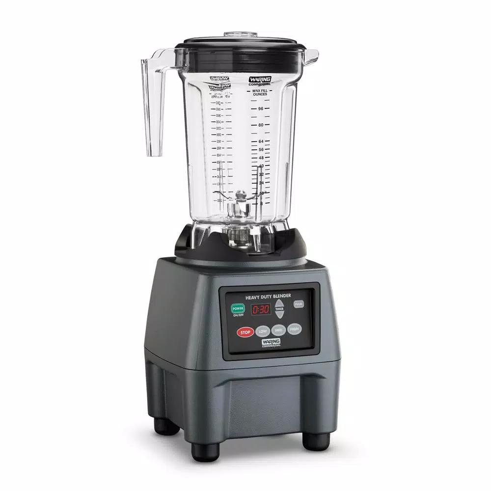Waring Commercial CB15 128 oz. Commercial Blender, 3.75 HP, 3-Speed with Digital Timer, Grey