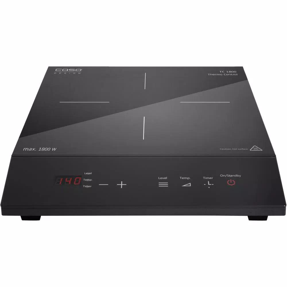 CASO Design TC 1800 Single Induction Burner 1800W Black Hot Plate with SmartControl
