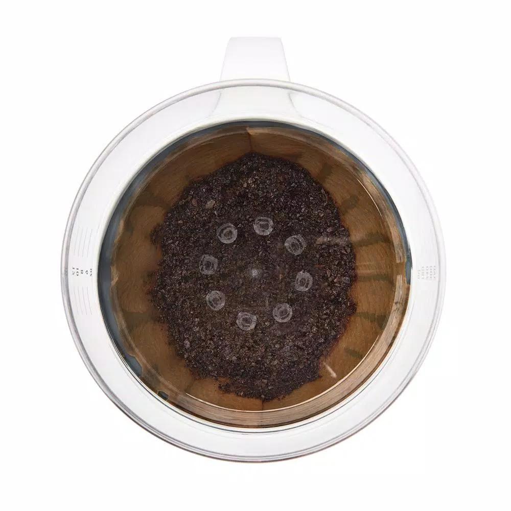 OXO Good Grips 1.5-Cup Pour-Over Coffee Maker with Water Tank, White