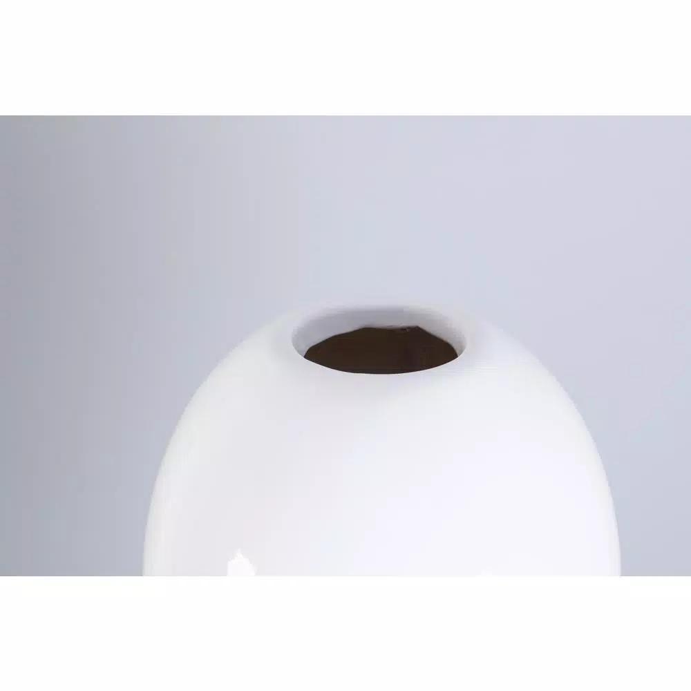 Uniquewise 39 in. White Modern Fiberglass Tall Floor Vase - Unique Oval Design