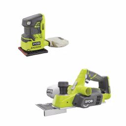 RYOBI 18V ONE+ Cordless 3-1/4 in. Planer and 1/4 Sheet Sander Kit (Tools Only) thumbnail 1