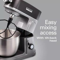 Hamilton Beach Professional All-Metal 12-Speed Stand Mixer, 4.5 Qt. Stainless Steel Bowl, Silver thumbnail 5