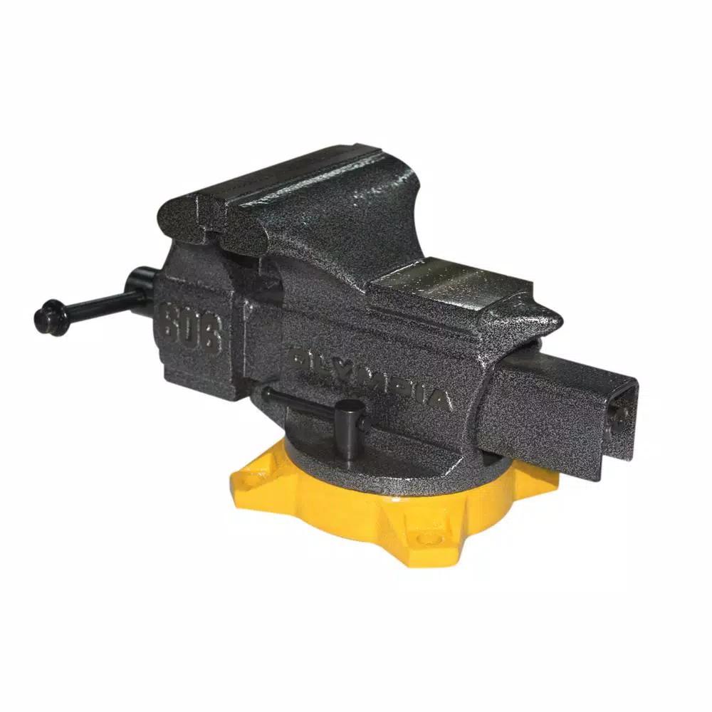 OLYMPIA Tools 6 in. Bench Vise with 270° Swivel Base and 20,000 lb. Clamping Strength
