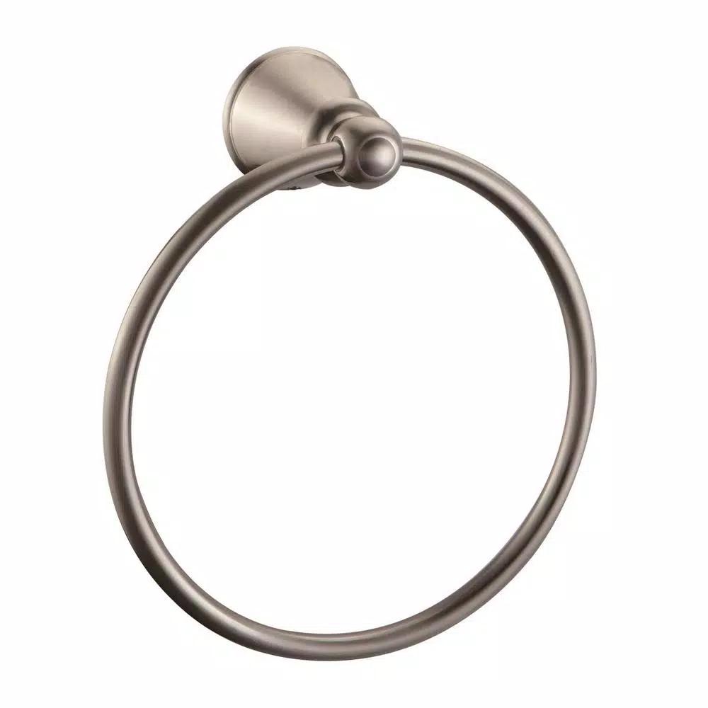 Design House Kassel 4-Piece Bathroom Hardware Accessory Kit, Satin Nickel