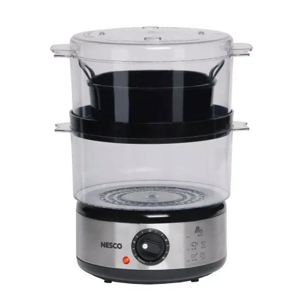 Nesco ST-25F 5 Qt. Stainless Steel Food Steamer and Rice Cooker