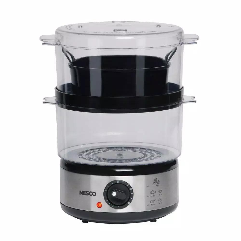 Nesco ST-25F 5 Qt. Stainless Steel Food Steamer and Rice Cooker