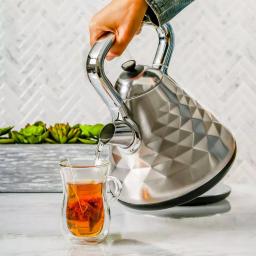 Ovente Cleo Collection 1.7L Electric Kettle, 1500W Stainless Steel Tea Kettle with Auto Shut-Off thumbnail 9