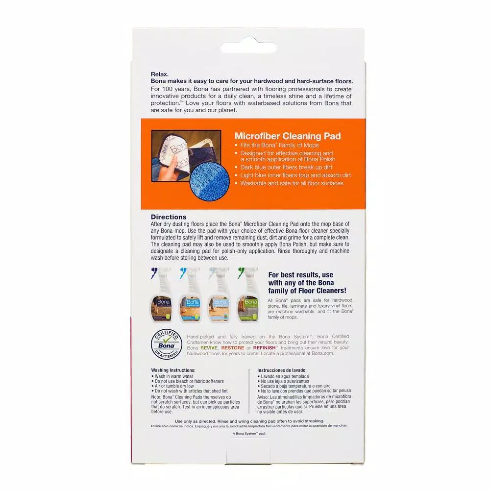 Bona Microfiber Cleaning Pad for Flat Mops